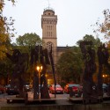 Stahlskulpturen am Friedemann-Bach-Platz